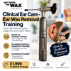 Professional ear wax removal training with Out With The Wax, featuring hands-on practical training, clinical equipment and ear care tools.